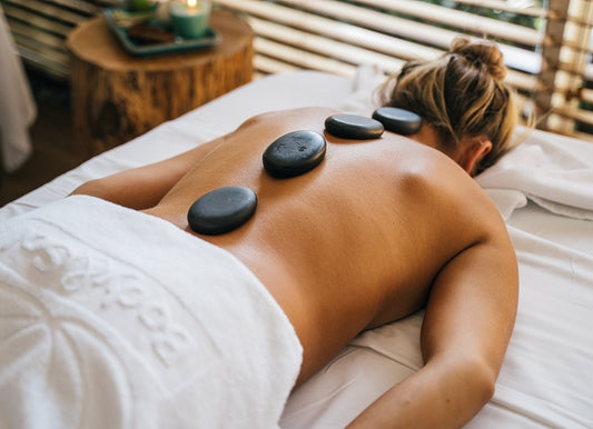 Massage aux pierres chaudes